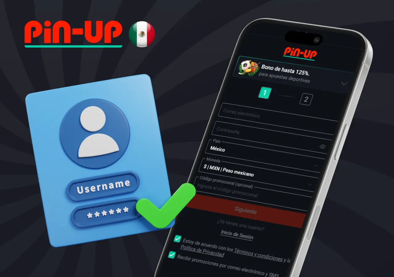 Proceso de registro para acceder a las apuestas deportivas en Pin-Up México.